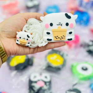 محافظ شارژر 4 تکه طرح گاو کیوت CUTE COW