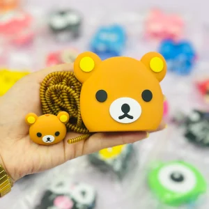 محافظ شارژر 4 تکه خرس قهوه ای Bear