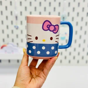 ماگ سرامیکی کیتی کیوت صورتی آبی KITTY