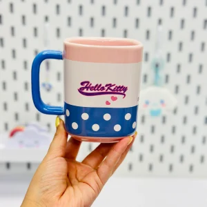 ماگ سرامیکی کیتی کیوت صورتی آبی KITTY