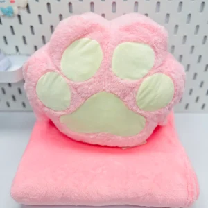 پتو بالشتی پنچه گربه صورتی Pink