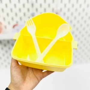 ظرف غذای دو قسمته مثلثی طرح کیک کد 359