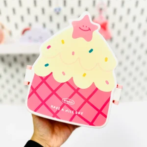 ظرف غذای دو قسمته مثلثی طرح کیک کد 359