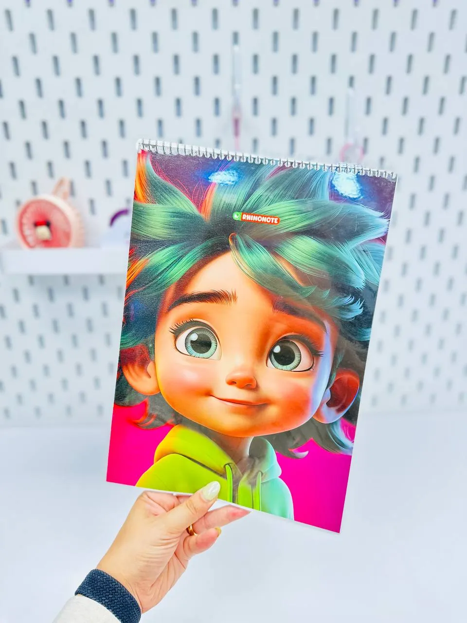 دفتر نقاشی وایتبرد دار 40 برگ دختر کیوت کد 264